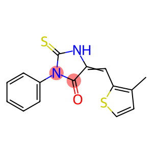 (5E)-2-mercapto-5-[(3-methyl-2-thienyl)methylene]-3-phenyl-3,5-dihydro-4H-imidazol-4-one