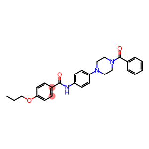 N-[4-(4-benzoyl-1-piperazinyl)phenyl]-4-propoxybenzamide