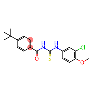 4-tert-butyl-N-[(3-chloro-4-methoxyphenyl)carbamothioyl]benzamide