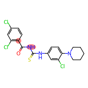 N-[3-chloro-4-(1-piperidinyl)phenyl]-N'-(2,4-dichlorobenzoyl)thiourea