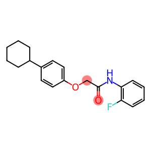 2-(4-cyclohexylphenoxy)-N-(2-fluorophenyl)acetamide