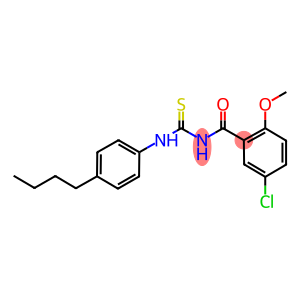 N-(4-butylphenyl)-N'-(5-chloro-2-methoxybenzoyl)thiourea