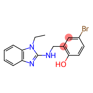 Phenol, 4-bromo-2-[[(1-ethyl-1H-benzimidazol-2-yl)amino]methyl]-