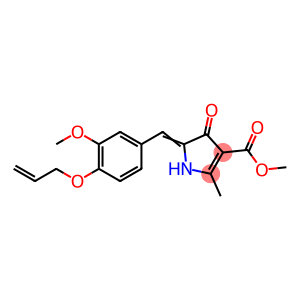 methyl (5E)-5-[3-methoxy-4-(prop-2-en-1-yloxy)benzylidene]-2-methyl-4-oxo-4,5-dihydro-1H-pyrrole-3-carboxylate