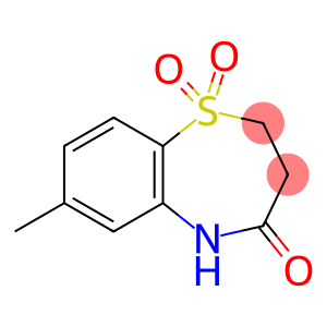 1,5-Benzothiazepin-4(5H)-one, 2,3-dihydro-7-methyl-, 1,1-dioxide