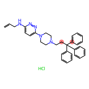 3-Pyridazinamine, N-2-propen-1-yl-6-[4-(3,3,3-triphenylpropyl)-1-piperazinyl]-, hydrochloride (1:2)