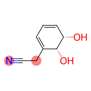 1,3-Cyclohexadiene-1-acetonitrile, 5,6-dihydroxy-, (5R,6S)-rel- (9CI)