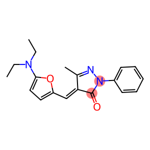 3H-Pyrazol-3-one,  4-[[5-(diethylamino)-2-furanyl]methylene]-2,4-dihydro-5-methyl-2-phenyl-