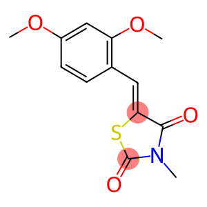 5-(2,4-dimethoxybenzylidene)-3-methyl-1,3-thiazolidine-2,4-dione