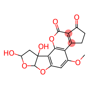 2,3,6a,8,9,9a-Hexahydro-8,9a-dihydroxy-4-methoxycyclopenta[c]furo[3',2':4,5]furo[2,3-h][1]benzopyran-1,11-dione