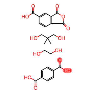 1,4-Benzenedicarboyxlic acid, polymer with 1,3-dihydro-1,3-dioxo-5-isobenzofurancarboxylic acid, 2,2-dimethyl-1,3-propanediol and 1,2-ethanediol