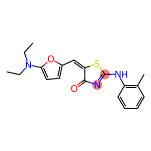 4(5H)-Thiazolone,  5-[[5-(diethylamino)-2-furanyl]methylene]-2-[(2-methylphenyl)amino]-