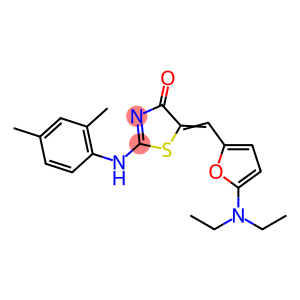 5-{[5-(diethylamino)-2-furyl]methylene}-2-[(2,4-dimethylphenyl)imino]-1,3-thiazolidin-4-one