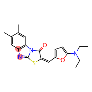 Thiazolo[3,2-a]benzimidazol-3(2H)-one,  2-[[5-(diethylamino)-2-furanyl]methylene]-6,7-dimethyl-