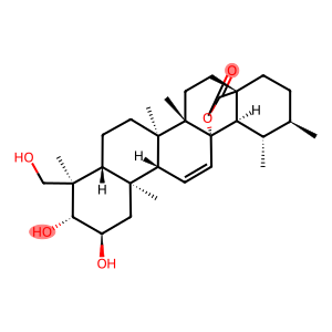 2α,3β,23-Trihydroxy-13,28-epoxyurs-11-ene-28-one