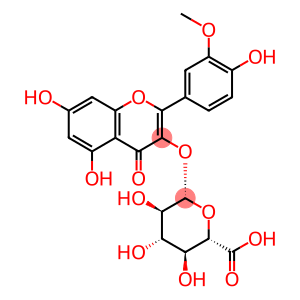 5,7-Dihydroxy-2-(4-hydroxy-3-methoxyphenyl)-4-oxo-4H-1-benzopyran-3-yl beta-D-glucopyranosiduronic acid