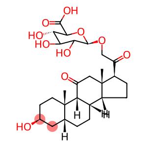 (3α,5β)-3-Hydroxy-11,20-dioxopregnan-21-yl β-D-Glucopyranosiduronic Acid
