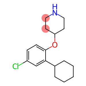 4-(4-CHLORO-2-CYCLOHEXYLPHENOXY)PIPERIDINE