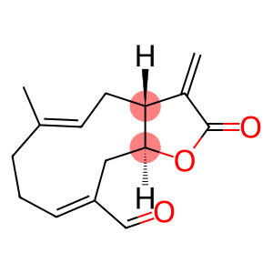 (3aR,5E,9E,11aS)-2,3,3aα,4,7,8,11,11aβ-Octahydro-2-oxo-6-methyl-3-methylenecyclodeca[b]furan-10-carbaldehyde