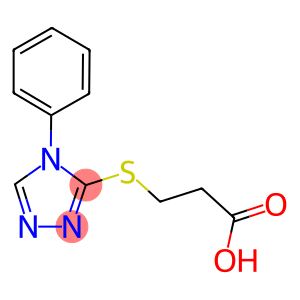 3-[(4-phenyl-4H-1,2,4-triazol-3-yl)sulfanyl]propanoic acid