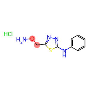 1,3,4-Thiadiazol-2-amine,5-[(aminooxy)methyl]-N-phenyl-, hydrochloride (1:1)