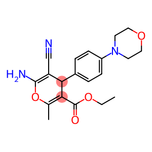 ETHYL 6-AMINO-5-CYANO-2-METHYL-4-(4-MORPHOLINOPHENYL)-4H-PYRAN-3-CARBOXYLATE