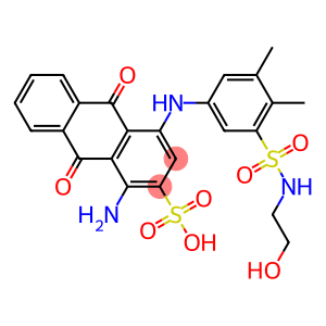 1-amino-9,10-dihydro-4-[[3-[[(2-hydroxyethyl)amino]sulphonyl]-4,5-dimethylphenyl]amino]-9,10-dioxoanthracene-2-sulphonic acid
