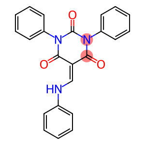 2,4,6(1H,3H,5H)-Pyrimidinetrione, 1,3-diphenyl-5-[(phenylamino)methylene]-