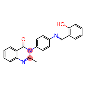 4(3H)-Quinazolinone, 3-[4-[[(2-hydroxyphenyl)methylene]amino]phenyl]-2-methyl-