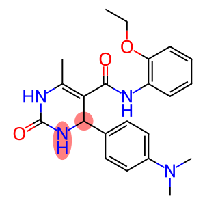 4-[4-(dimethylamino)phenyl]-N-(2-ethoxyphenyl)-6-methyl-2-oxo-1,2,3,4-tetrahydropyrimidine-5-carboxamide