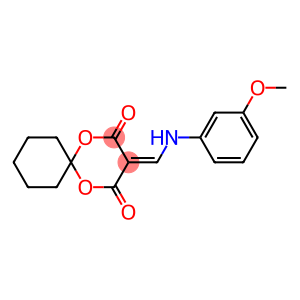 3-(((3-methoxyphenyl)amino)methylene)-1,5-dioxaspiro[5.5]undecane-2,4-dione