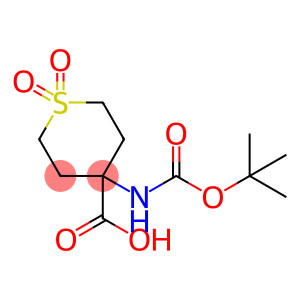 4-叔丁氧基羰基氨基-1,1-二氧代-六氢-噻喃-4-羧酸