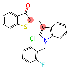 2-{[1-(2-chloro-6-fluorobenzyl)-1H-indol-3-yl]methylene}-1-benzothiophen-3(2H)-one
