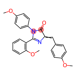 4H-Imidazol-4-one,  3,5-dihydro-2-(2-methoxyphenyl)-3-(4-methoxyphenyl)-5-[(4-methoxyphenyl)methylene]-