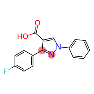 3-(4-氟苯)-1-苯-1H-吡唑-4-羧酸