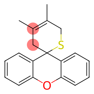 Spiro[2H-thiopyran-2,9'-[9H]xanthene], 3,6-dihydro-4,5-dimethyl-