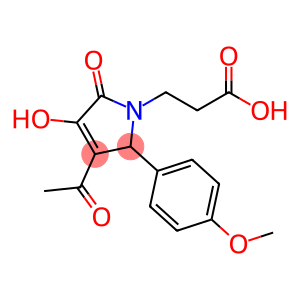 3-(3-Acetyl-4-hydroxy-2-(4-methoxyphenyl)-5-oxo-2,5-dihydro-1H-pyrrol-1-yl)propanoic acid