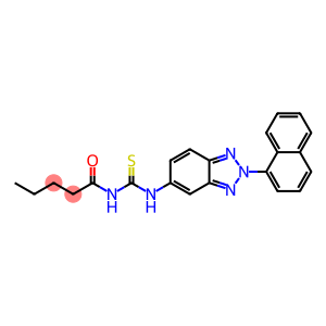 N-[2-(1-naphthyl)-2H-1,2,3-benzotriazol-5-yl]-N'-pentanoylthiourea