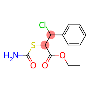 α-[(Carbamoyl)thio]-β-chlorobenzenepropionic acid ethyl ester