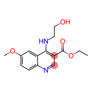 ETHYL 4-[(2-HYDROXYETHYL)AMINO]-6-METHOXYQUINOLINE-3-CARBOXYLATE