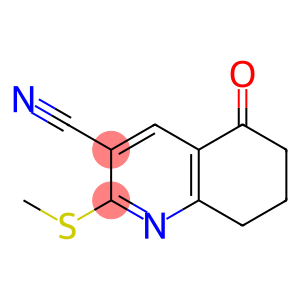 3-Quinolinecarbonitrile, 5,6,7,8-tetrahydro-2-(methylthio)-5-oxo-