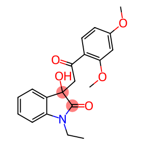 3-[2-(2,4-dimethoxyphenyl)-2-oxoethyl]-1-ethyl-3-hydroxy-1,3-dihydro-2H-indol-2-one