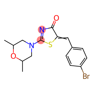 5-(4-bromobenzylidene)-2-(2,6-dimethyl-4-morpholinyl)-1,3-thiazol-4(5H)-one