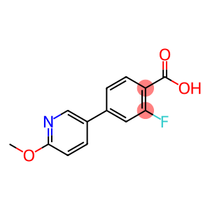 2-Fluoro-4-(6-methoxypyridin-3-yl)benzoic acid