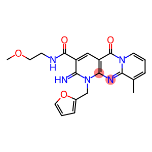 1-(2-furylmethyl)-2-imino-N-(2-methoxyethyl)-10-methyl-5-oxo-1,5-dihydro-2H-dipyrido[1,2-a:2,3-d]pyrimidine-3-carboxamide