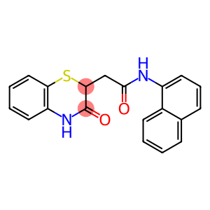 N-(naphthalen-1-yl)-2-(3-oxo-3,4-dihydro-2H-benzo[b][1,4]thiazin-2-yl)acetamide