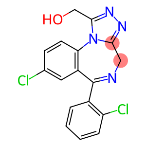 a-Hydroxytriazolam,8-Chloro-6-(o-chlorophenyl)-4H-s-triazolo[4,3-a][1,4]benzodiazepin-1-methanol