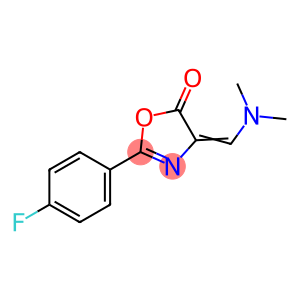 (4E)-4-[(dimethylamino)methylidene]-2-(4-fluorophenyl)-4,5-dihydro-1,3-oxazol-5-one