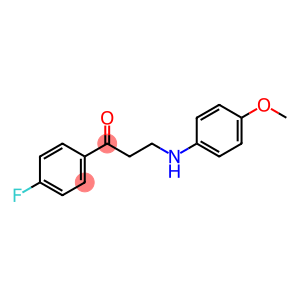 1-(4-FLUOROPHENYL)-3-(4-METHOXYANILINO)-1-PROPANONE