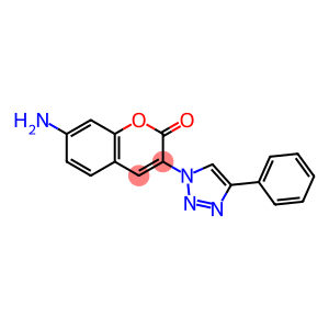 2H-1-Benzopyran-2-one, 7-amino-3-(4-phenyl-1H-1,2,3-triazol-1-yl)-